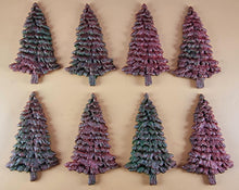 8 x Edible 3D 70mm Large Trees icing toppers, cake cupcakes decorations T047