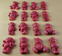 16 x Edible 3D 30mm Teddy Teddybear Set, icing toppers, cake cupcakes decorations T072