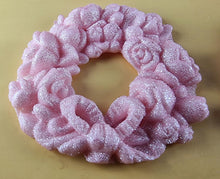 4 x Edible 3D 60mm Rose Wreaths, icing toppers, cake cupcakes decorations T086