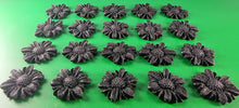 20 x Edible 3D 30mm daisies daisy flowers icing toppers, cake cupcakes decorations T015