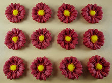 12 x Edible 3D 22mm flowers icing toppers, cake cupcakes decorations T104