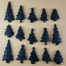 15 x Edible 3D 45mm Christmas Trees, icing toppers, cake cupcakes decorations T088