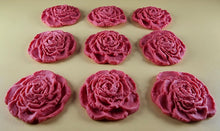 9 x Edible 3D 40mm Rose Flowers icing toppers, cake cupcakes T130
