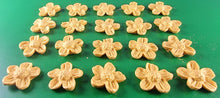20 x Edible 3D 22mm flower flowers icing toppers, cake cupcakes decorations T026