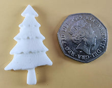 15 x Edible 3D 45mm Christmas Trees, icing toppers, cake cupcakes decorations T088