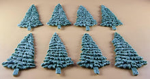 8 x Edible 3D 70mm Large Trees icing toppers, cake cupcakes decorations T047