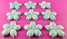 9 x Edible 3D 50mm Cherry Blossoms icing toppers, cake cupcakes decorations T052