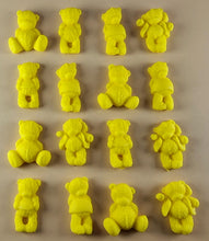 16 x Edible 3D 30mm Teddy Teddybear Set, icing toppers, cake cupcakes decorations T072