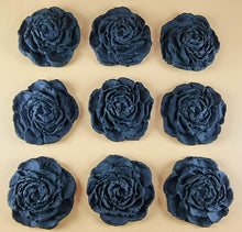 9 x Edible 3D 40mm Rose Flowers icing toppers, cake cupcakes T130