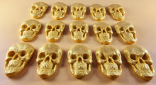 15 x Edible 3D 42mm Skulls, Skull icing toppers, cake cupcakes decorations T040