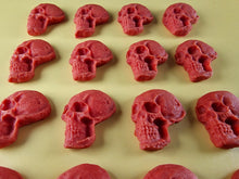 16 x Edible 3D 25mm Skulls, Halloween, icing toppers, cake cupcakes decorations T093