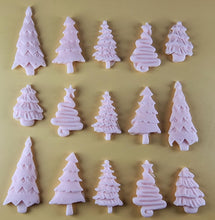 15 x Edible 3D 45mm Christmas Trees, icing toppers, cake cupcakes decorations T088