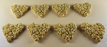 8 x Edible 3D 45mm Heart Clusters, icing toppers, cake cupcakes decorations T094