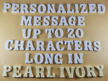 20 x Edible 3D 25mm Personalized Letters, Text, icing toppers, cake cupcakes decorations T084
