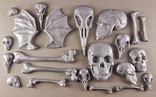 20 x Edible 3D 50mm Skull and Bones set icing toppers, cake cupcakes decorations T057