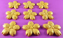 9 x Edible 3D 50mm Cherry Blossoms icing toppers, cake cupcakes decorations T052