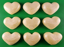 9 x Edible 3D 40mm Hearts icing toppers, cake cupcakes decorations T060