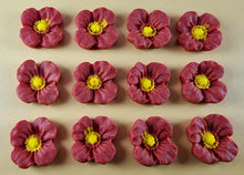 12 x Edible 3D 20mm flowers icing toppers, cake cupcakes decorations T106