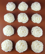 12 x Edible 3D 34mm large roses rose flowers icing toppers, cake cupcakes decorations T011