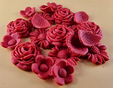 20 Piece Edible 3D Bouquet Flower set, icing toppers, cake cupcakes decorations T070