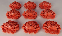 9 x Edible 3D 40mm Large Roses Rose flowers icing toppers, cake cupcakes decorations T005