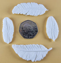20 x Edible 3D 50mm Feather Set, icing toppers, cake cupcakes decorations T075