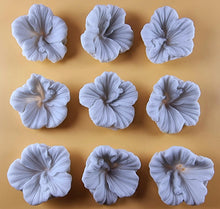 9 x Edible 3D 38mm Hibiscus flower flowers, icing toppers, cake cupcakes decorations T035