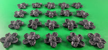 20 x Edible 3D 22mm flower flowers icing toppers, cake cupcakes decorations T026