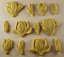 12 x Edible 3D 50mm Tulip Lilly flowers Set, icing toppers, cake cupcakes decorations T076