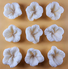 9 x Edible 3D 38mm Hibiscus flower flowers, icing toppers, cake cupcakes decorations T035