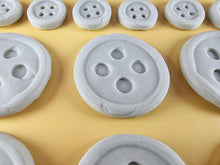 20 x Edible 3D 42mm Button Set, icing toppers, cake cupcakes decorations T079