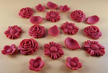 20 Piece Edible 3D Bouquet Flower set, icing toppers, cake cupcakes decorations T070