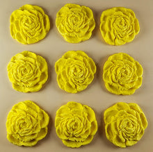 9 x Edible 3D 40mm Rose Flowers icing toppers, cake cupcakes T130
