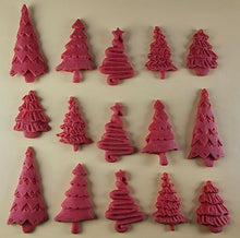 15 x Edible 3D 45mm Christmas Trees, icing toppers, cake cupcakes decorations T088