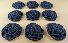 9 x Edible 3D 40mm Rose Flowers icing toppers, cake cupcakes T130