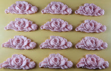 12 x Edible 3D 55mm Rose Bunches, icing toppers, cake cupcakes decorations T080