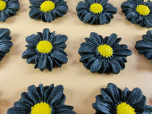 12 x Edible 3D 30mm Daisies Daisy flowers icing toppers, cake cupcakes T117