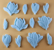12 x Edible 3D 50mm Tulip Lilly flowers Set, icing toppers, cake cupcakes decorations T076