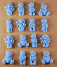 16 x Edible 3D 30mm Teddy Teddybear Set, icing toppers, cake cupcakes decorations T072