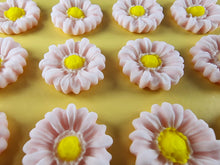 12 x Edible 3D 22mm flowers icing toppers, cake cupcakes decorations T104