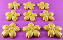 9 x Edible 3D 30mm Cherry Blossoms icing toppers, cake cupcakes decorations T053