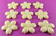 9 x Edible 3D 40mm Cherry Blossoms icing toppers, cake cupcakes decorations T051