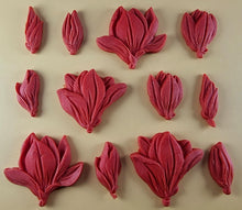12 x Edible 3D 50mm Tulip Lilly flowers Set, icing toppers, cake cupcakes decorations T076