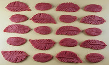 20 x Edible 3D 50mm Feather Set, icing toppers, cake cupcakes decorations T075