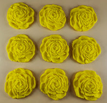 9 x Edible 3D 40mm Rose Flowers icing toppers, cake cupcakes T130