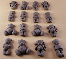 16 x Edible 3D 30mm Teddy Teddybear Set, icing toppers, cake cupcakes decorations T072