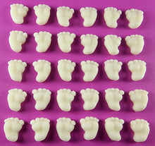 30 x Edible 3D 15mm Baby Feet icing toppers, cake cupcakes decorations T042