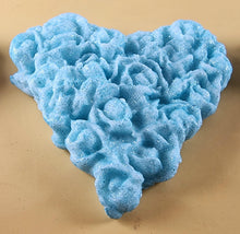 8 x Edible 3D 45mm Heart Clusters, icing toppers, cake cupcakes decorations T094