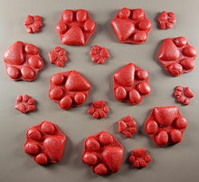 18 x Edible 3D 40mm Dog Paws, icing toppers, cake cupcakes decorations T036