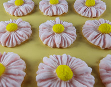 12 x Edible 3D 35mm Daisies Daisy flowers icing toppers, cake cupcakes T118